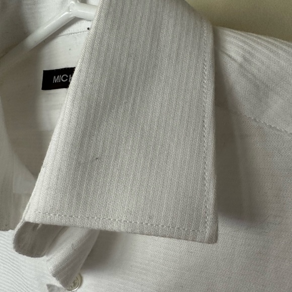 Michael Kors white long sleeve button down dress shirt size 8 (like new) - Picture 6 of 9